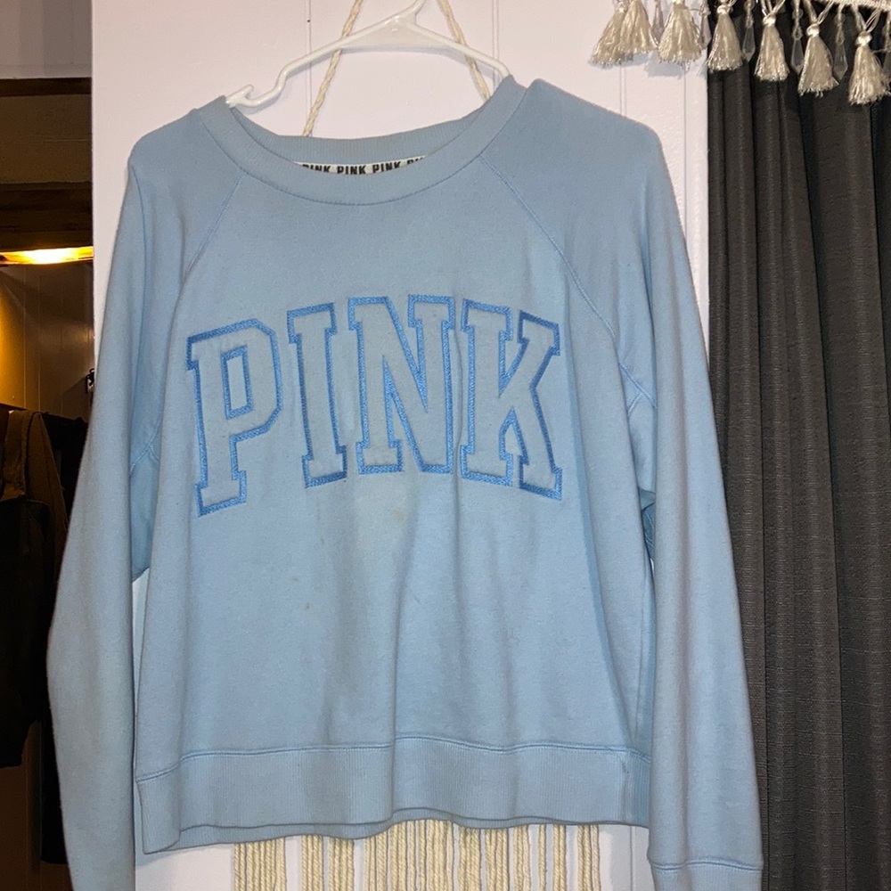 VS blue sweater